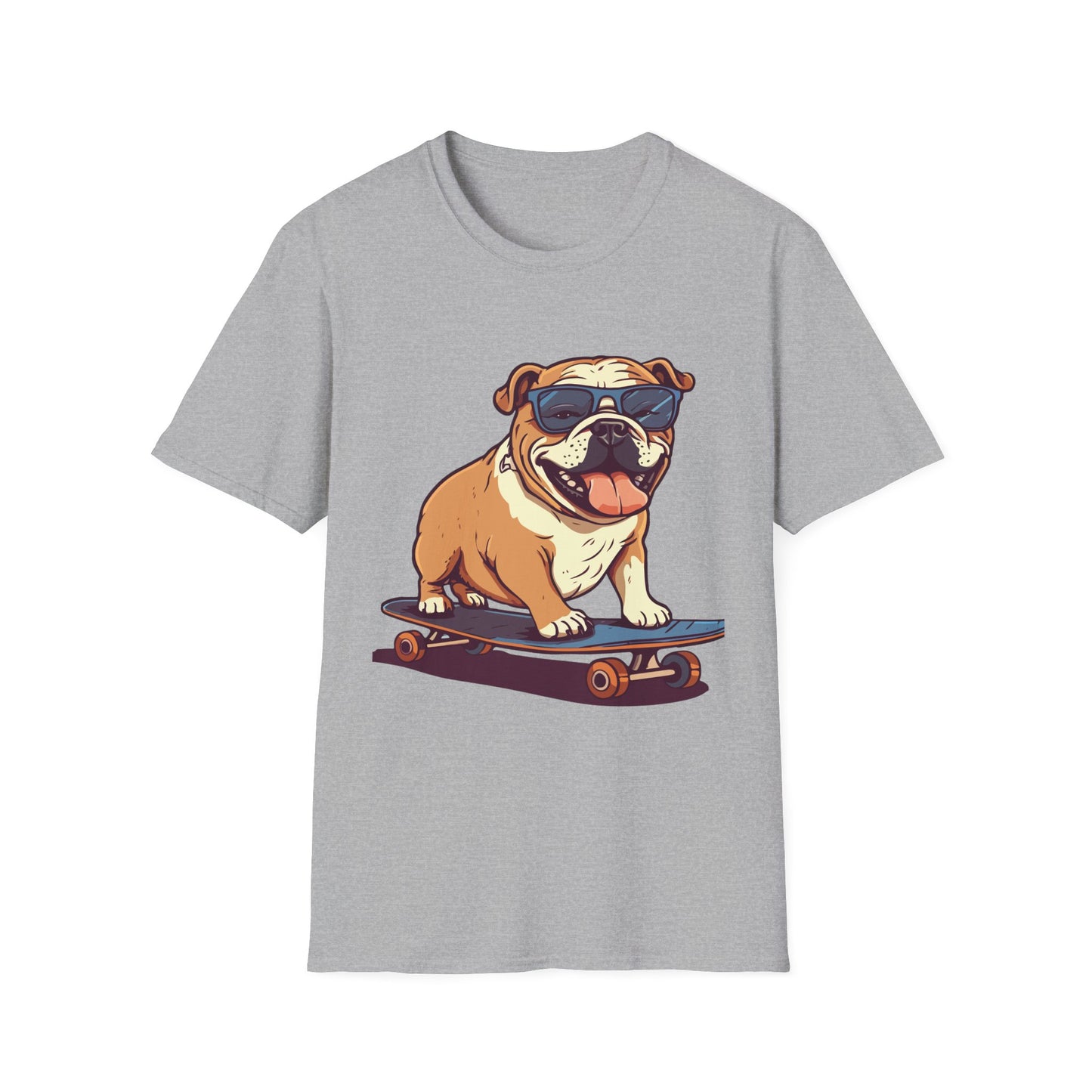 Cool Skateboarding Bulldog