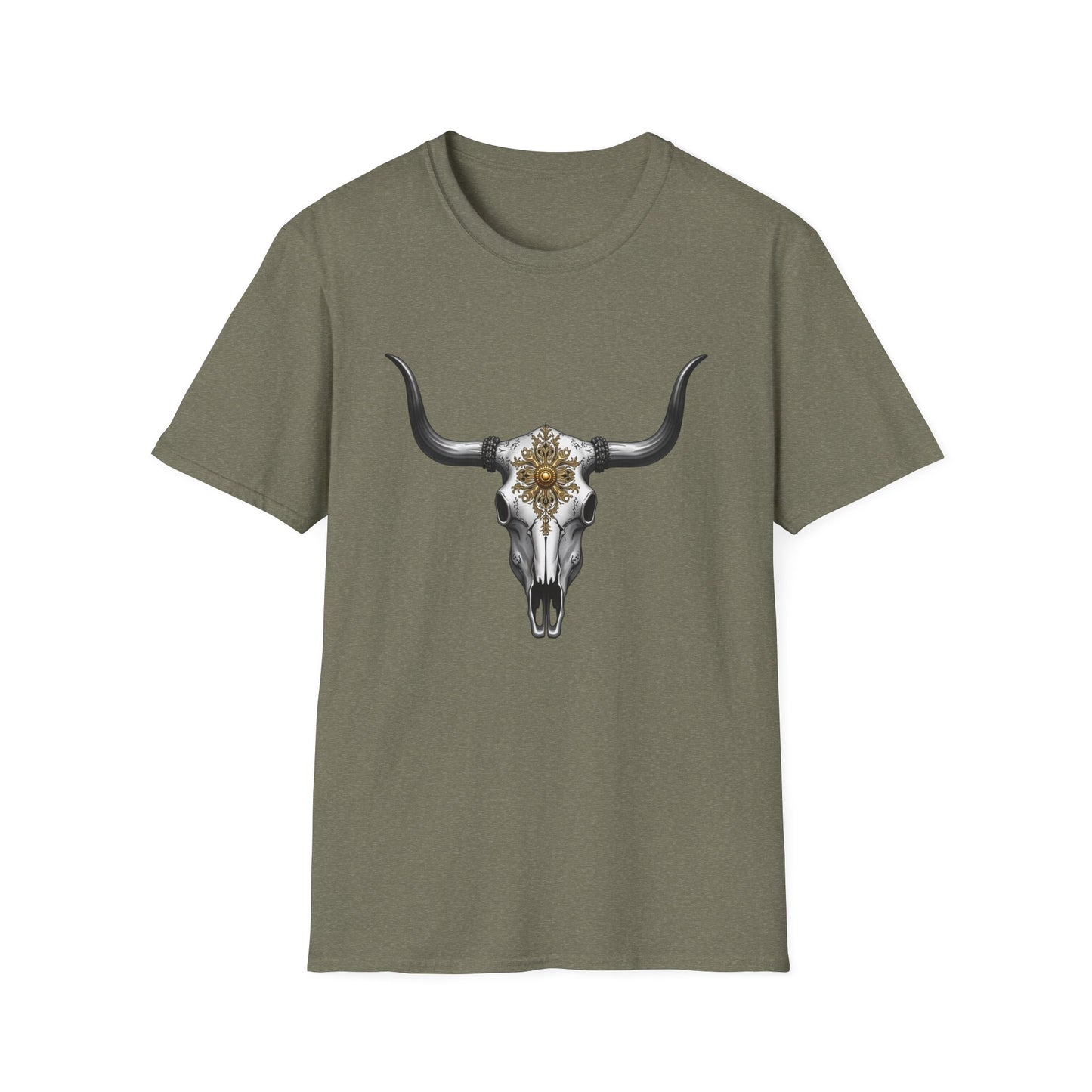 Western-Inspired Medallion Cow Skull