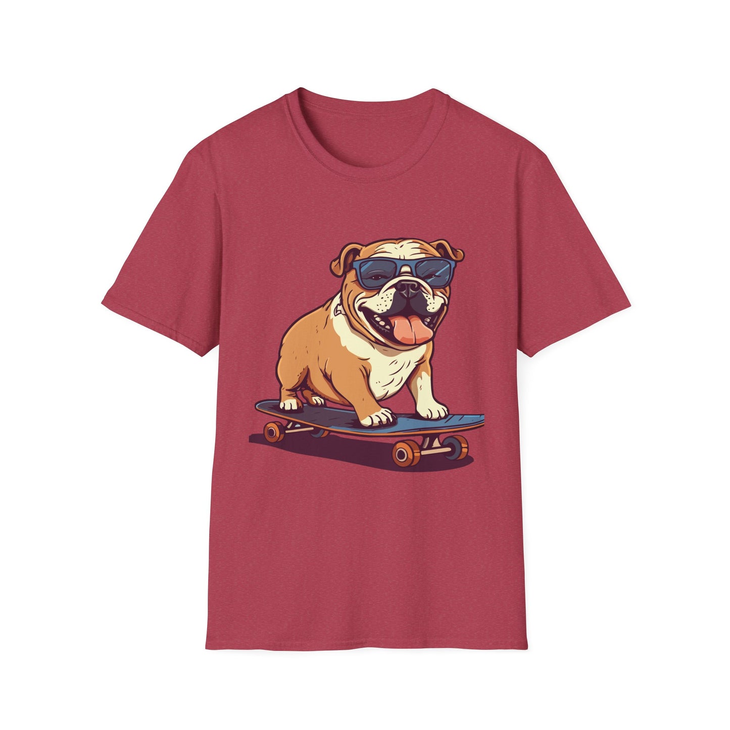 Cool Skateboarding Bulldog