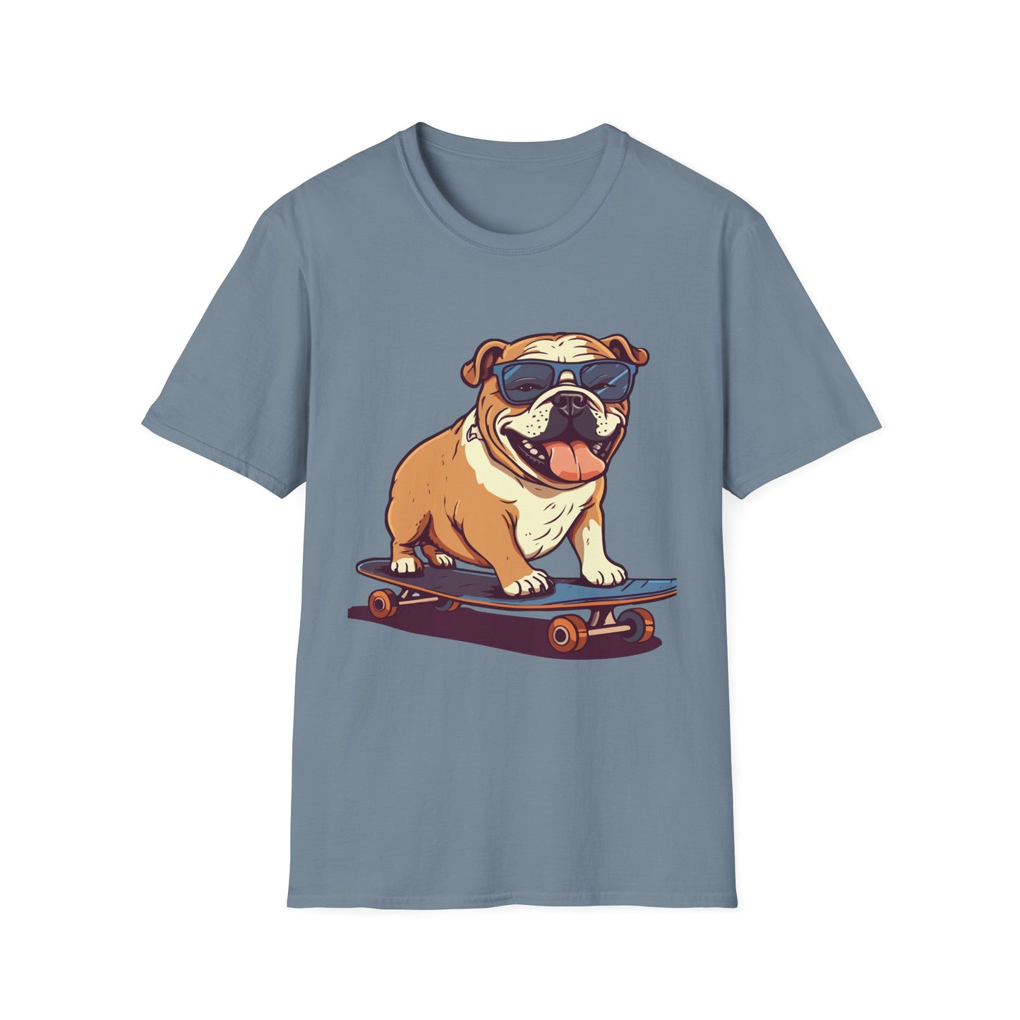 Cool Skateboarding Bulldog